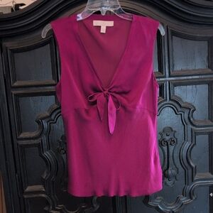 PAIGE Vivid Magenta Sleeveless Blouse